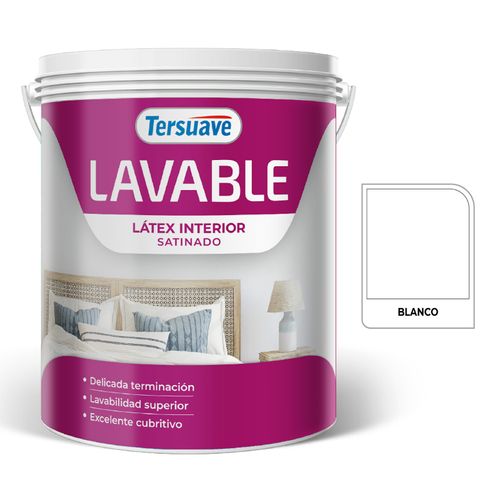 Latex  Interior Lavable Satinado Blanco 1L Tersuave