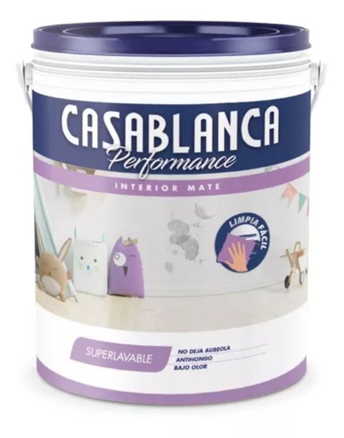 Latex Interior Super Lavable Performance Mate 20L Blanco