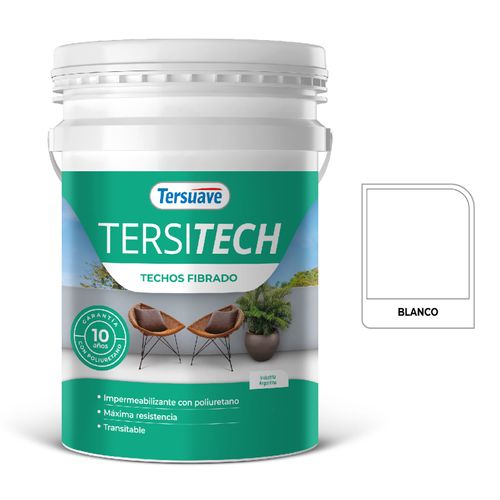 Membrana Fibrado Tersitech Techos Blanco 20Kg Tersuave