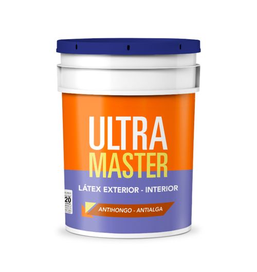 Latex Exterior Interior Ultramaster Mate 20L Blanco