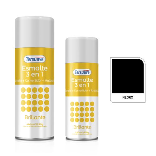 Aerosol 440Cc Negro Brillante