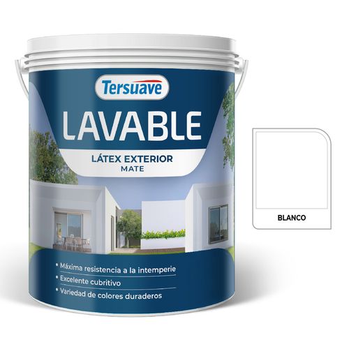 Latex Exterior Lavable Mate 1L Blanco
