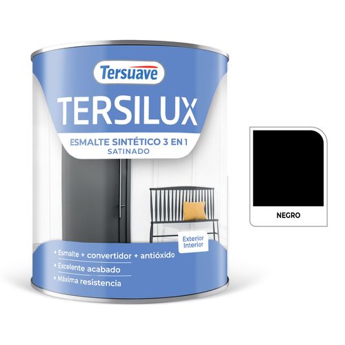 Esmalte Sintetico Satinado 1L Negro Tersuave