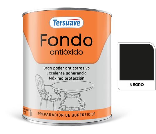 Fondo Antióxido Mate 1L Negro Tersuave