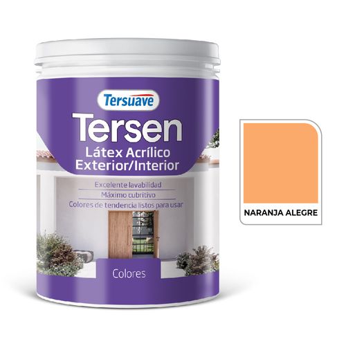 Latex Interior Tersen Mate Naranja Alegre