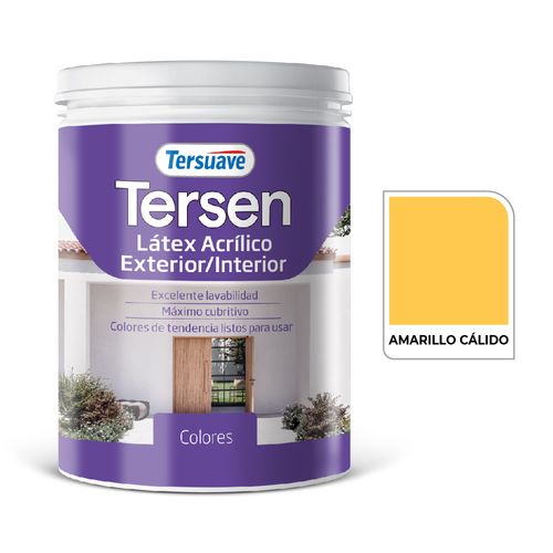 Latex Interior Tersen Mate 1L Amarillo Calido