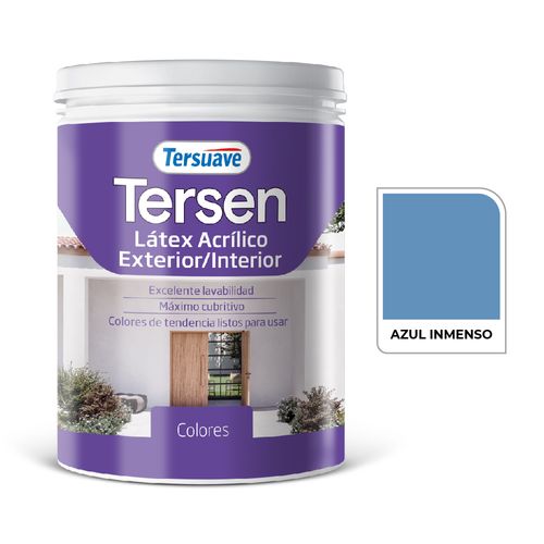 Latex Interior Tersen Mate 1L Azul Inmenso