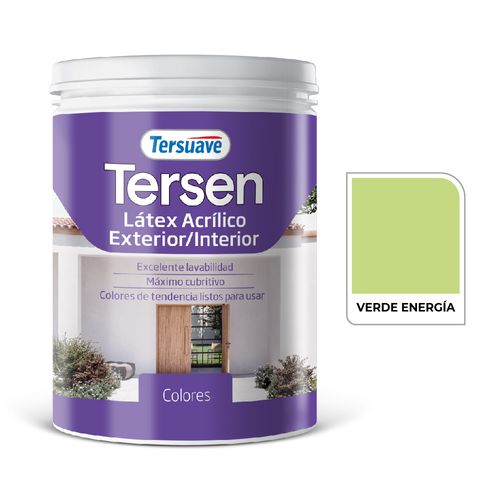 Latex Interior Tersen Mate 1L Verde Energia