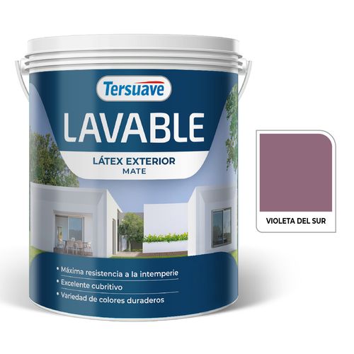 Latex Exterior Lavable Mate 4L Violeta Del Sur