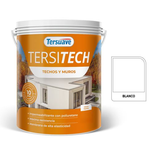 Tersitech Techos y Muros Poliuretano  4Kg Blanco