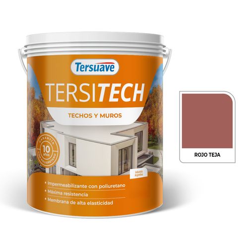 Tersitech Techos y Muros Poliuretano  4Kg Rojo Teja