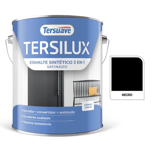 Esmalte Sintetico Satinado 4L Negro Tersuave