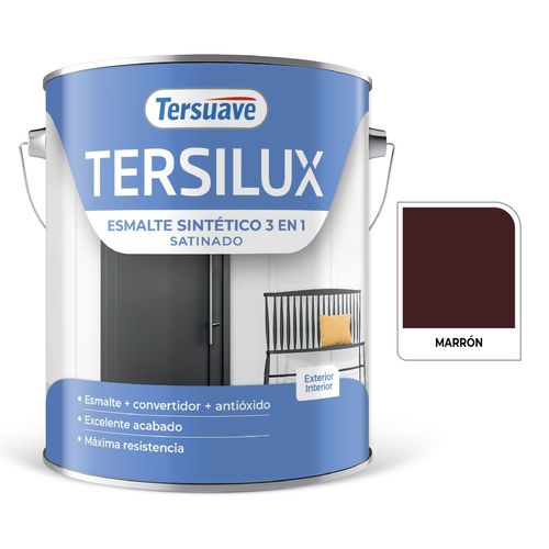 Esmalte Sintetico Satinado 4L Marron Tobago Tersuave