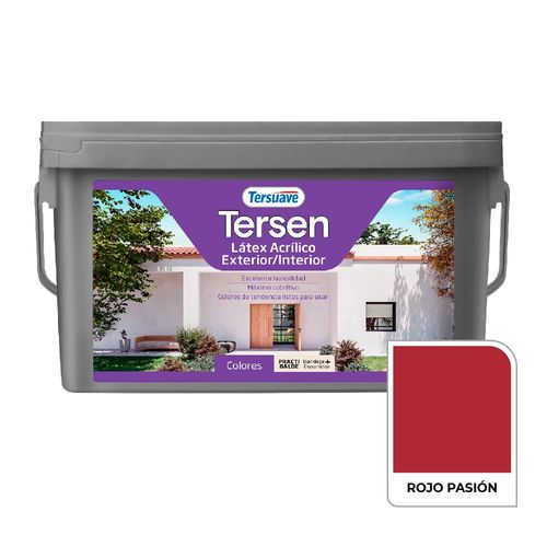 Latex Interior Tersen Mate 4L Rojo Pasion