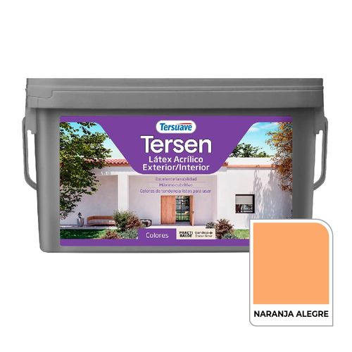 Latex Interior Tersen Mate 4L Naranja Alegre