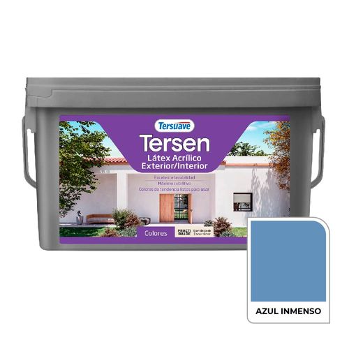 Latex Interior Tersen Mate 4L Azul Inmenso
