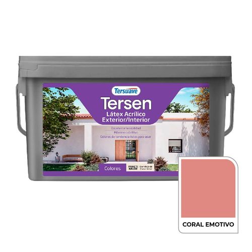 Latex Interior Tersen Mate 4L Coral Emotivo