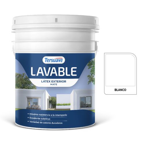 Latex Exterior Lavable Mate 10L Blanco Tersuave