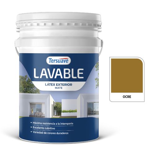 Latex Exterior Lavable Mate 20L Ocre