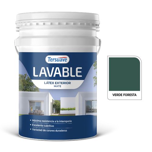 Latex Exterior Lavable Mate 20L Verde Foresta