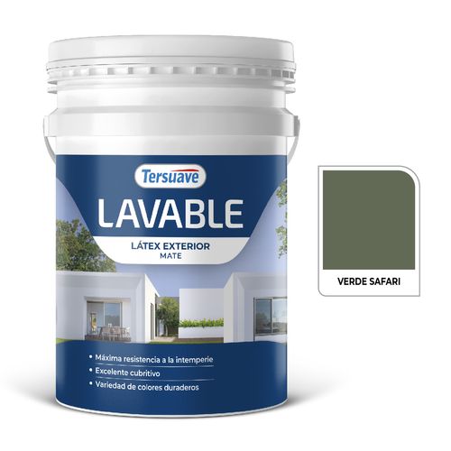 Latex Exterior Lavable Mate 20L Verde Safari
