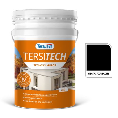 Tersitech Techos y Muros Poliuretano  20Kg Negro