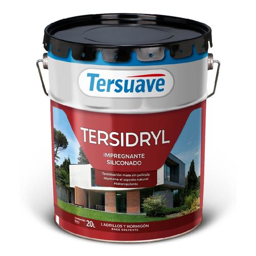 Tersidryl Impregnante Siliconado Ladrillos y Hormigón Base Solvente Mate 20L Transparente