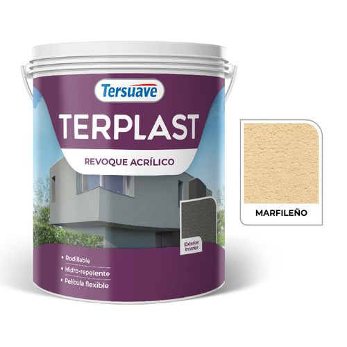 Terplast Revoq Acril Rodillable 5Kg Marfileño