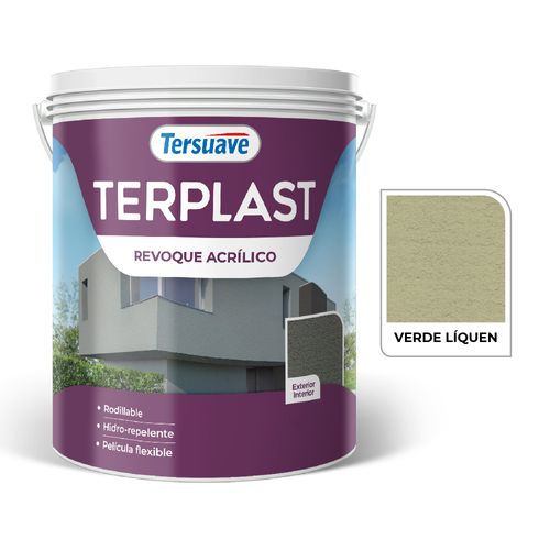 Terplast Revoq Acril Rodillable 5Kg Verde Liquen