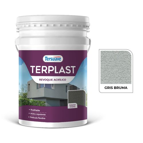 Terplast Revoq Acril Rodillable 25Kg Gris Bruma