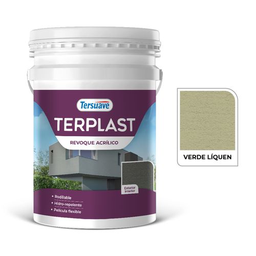 Terplast Revoq Acril Rodillable 25Kg Verde Liquen