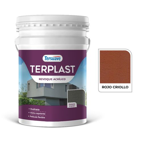Terplast Revoq Acril Rodillable 25Kg Rojo Criollo