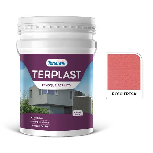 Terplast Revoq Acril Rodillable 25Kg Rojo Fresa