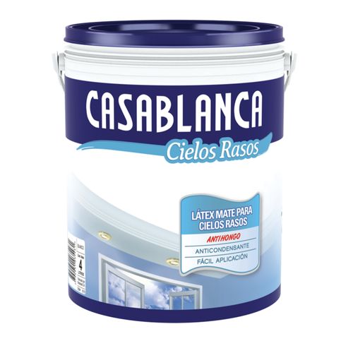 Latex Cielorrasos Mate Blanco 10L Casablanca