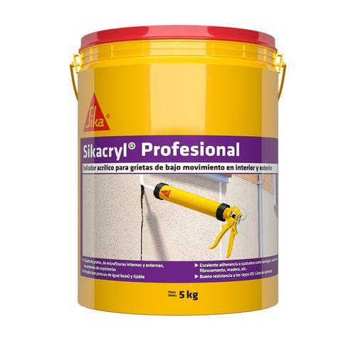 Sikacryl Profesional 5Kg Blanco Grietas/Fisuras