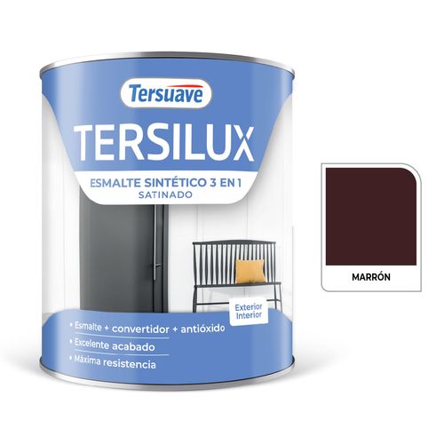 Esmalte Sintetico Satinado 0,50L Marron Tobago Tersuave