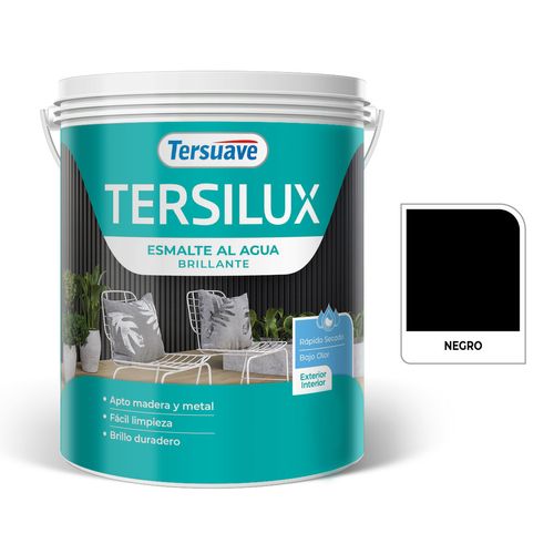 Esmalte Acuoso Brillante 4L Negro
