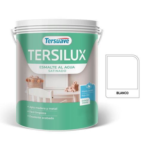 Esmalte Acuoso Satinado 4L Blanco