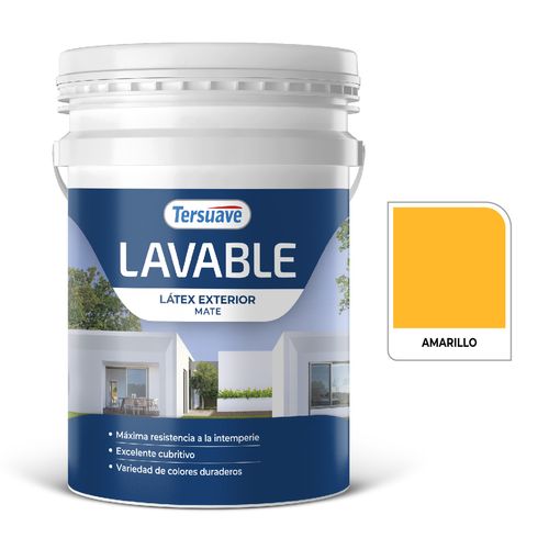 Latex Exterior Lavable Mate 20L Amarillo