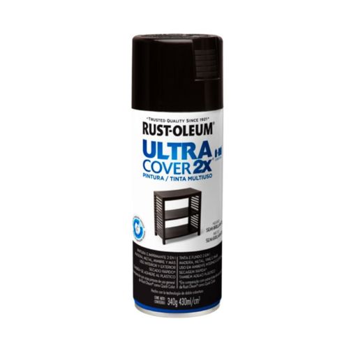 Aerosol  Ultra Cover  Negro SemiBrillo 340gr