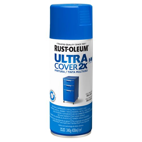 Aerosol Ultra Cover Azul Brillante 340G