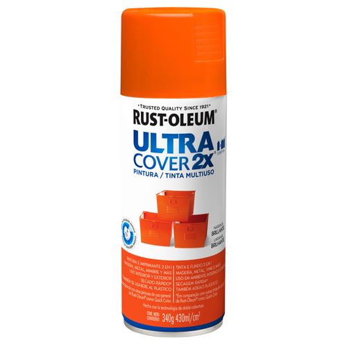Aerosol Ultra Cover Naranja Brillante 340G