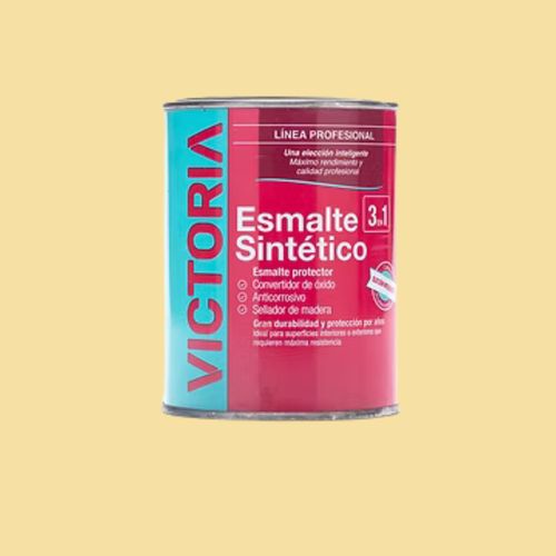 Esmalte Sintetico Brillante 4L Marfil Seda Victoria