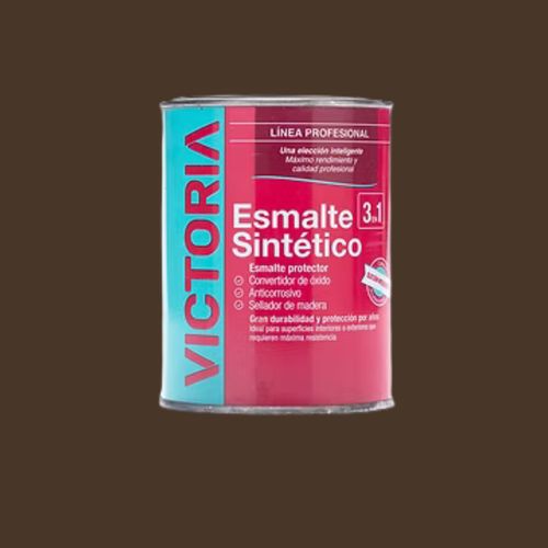 Esmalte Sintetico Brillante 4L Marron Victoria