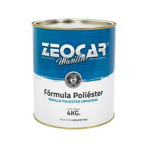 Masilla Plastica 4 Kg Zeocar Formula Polyester