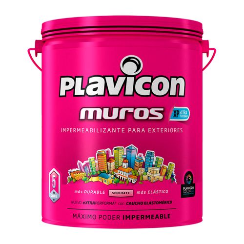 Latex Impermeabilizante Muros  25kg Blanco Plavicon