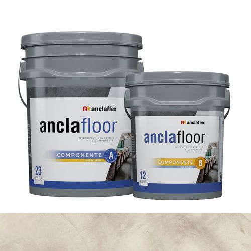 Anclafloor Micropiso  7Kg Ceniza Kit 2 Comp
