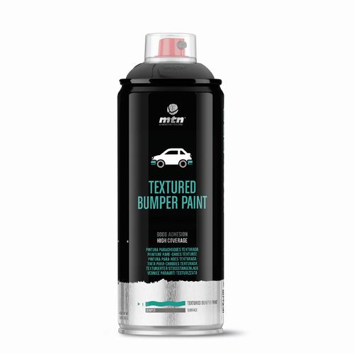 Aerosol MTN PRO Automotor Pintura Paragolpe Negro Mate 400ml