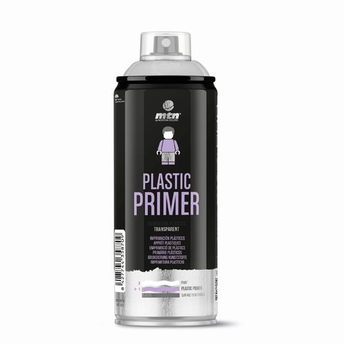 Aerosol MTN PRO Imprimacion Plasticos Incoloro Mate 400ml