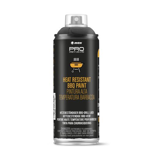 PR0011 Aerosol MTN PRO Alta Temperatura para Asadores Negro Mate 400 ml